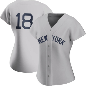 Don Larsen Women's Authentic New York Yankees Gray 2021 Field of Dreams Jersey