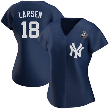 Don Larsen Women's Authentic New York Yankees Navy Alternate Team 2024 World Series Jersey