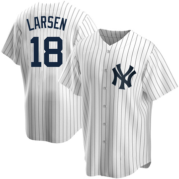 Don Larsen Youth Replica New York Yankees White Home Jersey
