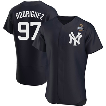 Jesus Rodriguez Men's Authentic New York Yankees Navy Alternate 2024 World Series Jersey