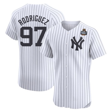 Jesus Rodriguez Men's Elite New York Yankees White Home 2024 World Series Jersey