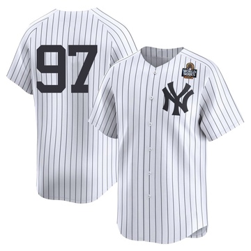 Jesus Rodriguez Men's Limited New York Yankees White Yankee Home 2nd 2024 World Series Jersey
