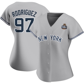 Jesus Rodriguez Women's Authentic New York Yankees Gray Road Name 2024 World Series Jersey
