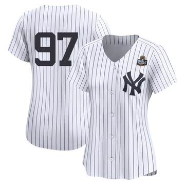 Jesus Rodriguez Women's Limited New York Yankees White Yankee Home 2nd 2024 World Series Jersey