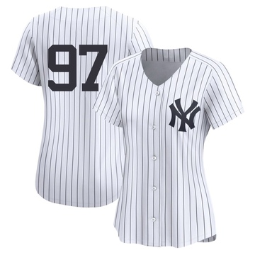 Jesus Rodriguez Women's Limited New York Yankees White Yankee Home 2nd Jersey