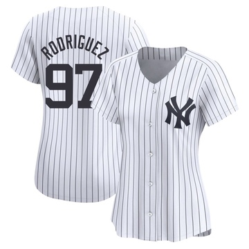 Jesus Rodriguez Women's Limited New York Yankees White Yankee Home Jersey