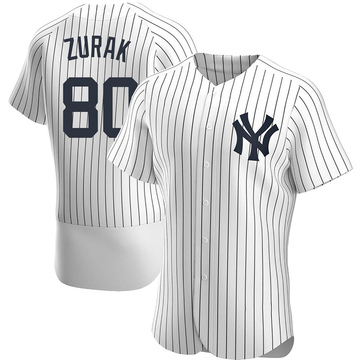 Kyle Zurak Men's Authentic New York Yankees White Home Jersey