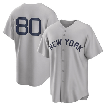 Kyle Zurak Men's Replica New York Yankees Gray 2021 Field of Dreams Jersey