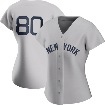Kyle Zurak Women's Authentic New York Yankees Gray 2021 Field of Dreams Jersey