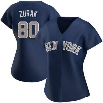 Kyle Zurak Women's Authentic New York Yankees Navy Alternate Jersey