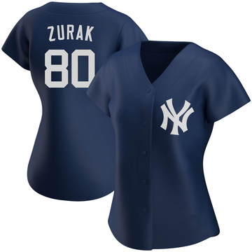 Kyle Zurak Women's Authentic New York Yankees Navy Alternate Team Jersey