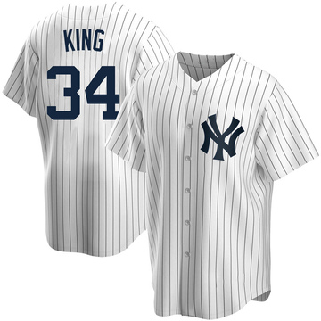 Michael King Men's Replica New York Yankees White Home Jersey