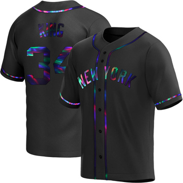 Michael King Youth Replica New York Yankees Black Holographic Alternate Jersey