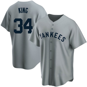 Michael King Youth Replica New York Yankees Gray Road Cooperstown Collection Jersey