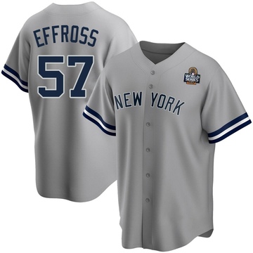 Scott Effross Men's Replica New York Yankees Gray Road Name 2024 World Series Jersey
