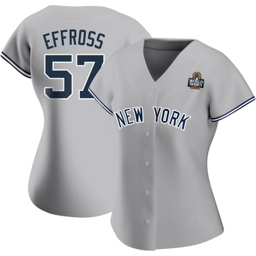 Scott Effross Women's Authentic New York Yankees Gray Road Name 2024 World Series Jersey