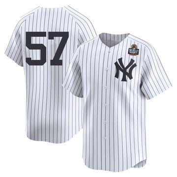 Scott Effross Youth Limited New York Yankees White Yankee Home 2nd 2024 World Series Jersey