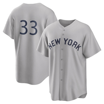 Tim Locastro Men's Replica New York Yankees Gray 2021 Field of Dreams Jersey