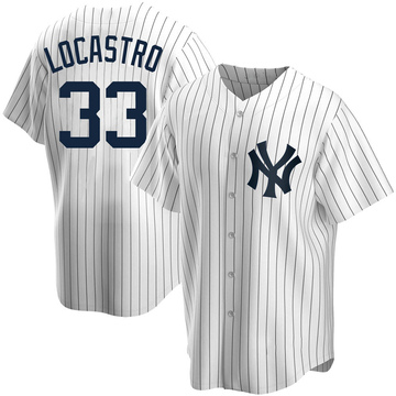 Tim Locastro Men's Replica New York Yankees White Home Jersey
