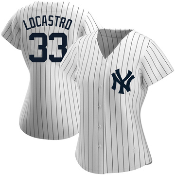 Tim Locastro Women's Replica New York Yankees White Home Name Jersey