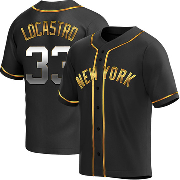 Tim Locastro Youth Replica New York Yankees Black Golden Alternate Jersey
