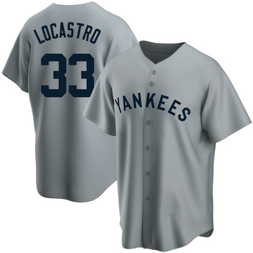 Tim Locastro Youth Replica New York Yankees Gray Road Cooperstown Collection Jersey