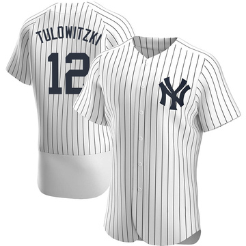 Troy Tulowitzki Men's Authentic New York Yankees White Home Jersey