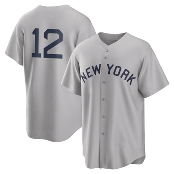Troy Tulowitzki Men's Replica New York Yankees Gray 2021 Field of Dreams Jersey