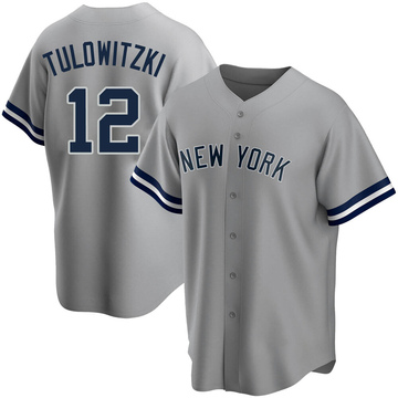 Troy Tulowitzki Youth Replica New York Yankees Gray Road Name Jersey
