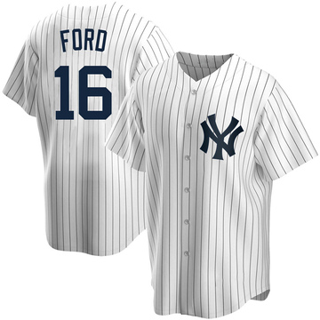 Whitey Ford Youth Replica New York Yankees White Home Jersey